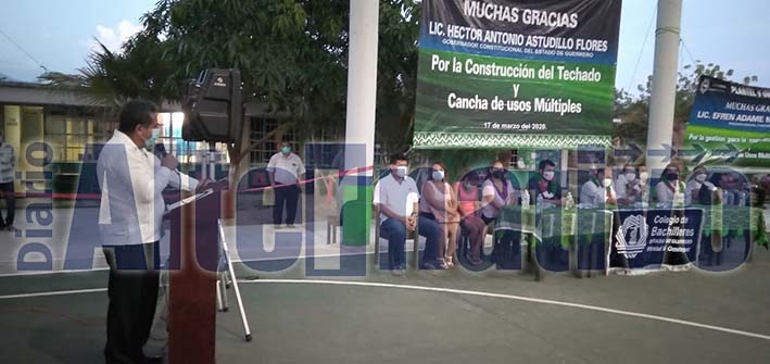 Inaugura Rafael Navarrete Techado En El Plantel Del Colegio De Bachilleres De Ometepec 8925